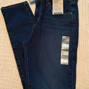Levi's Blue Skinny Ankle Jeans Classic Denim